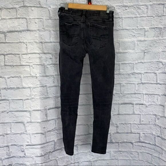 AEO next level stretch jegging sz 2 short black - Picture 9 of 9